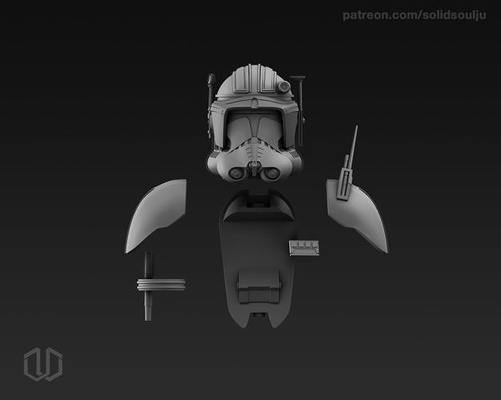 estrella guerras comandante cody vaughn espina equipo guerra galaxias juguetes calientes blackseries comandantevaugn juegos 3d print model - Mito3D