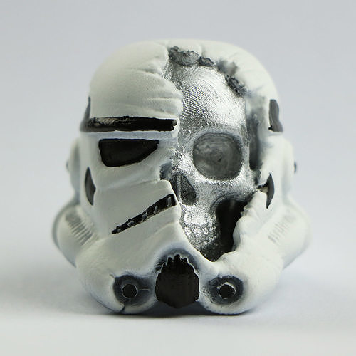 star wars death trooper starwars zbrush skulls starwar jedi space scifi spaceship sci fi vader games toys character lightsaber robot sith art mathematical 3D print model - Mito3D