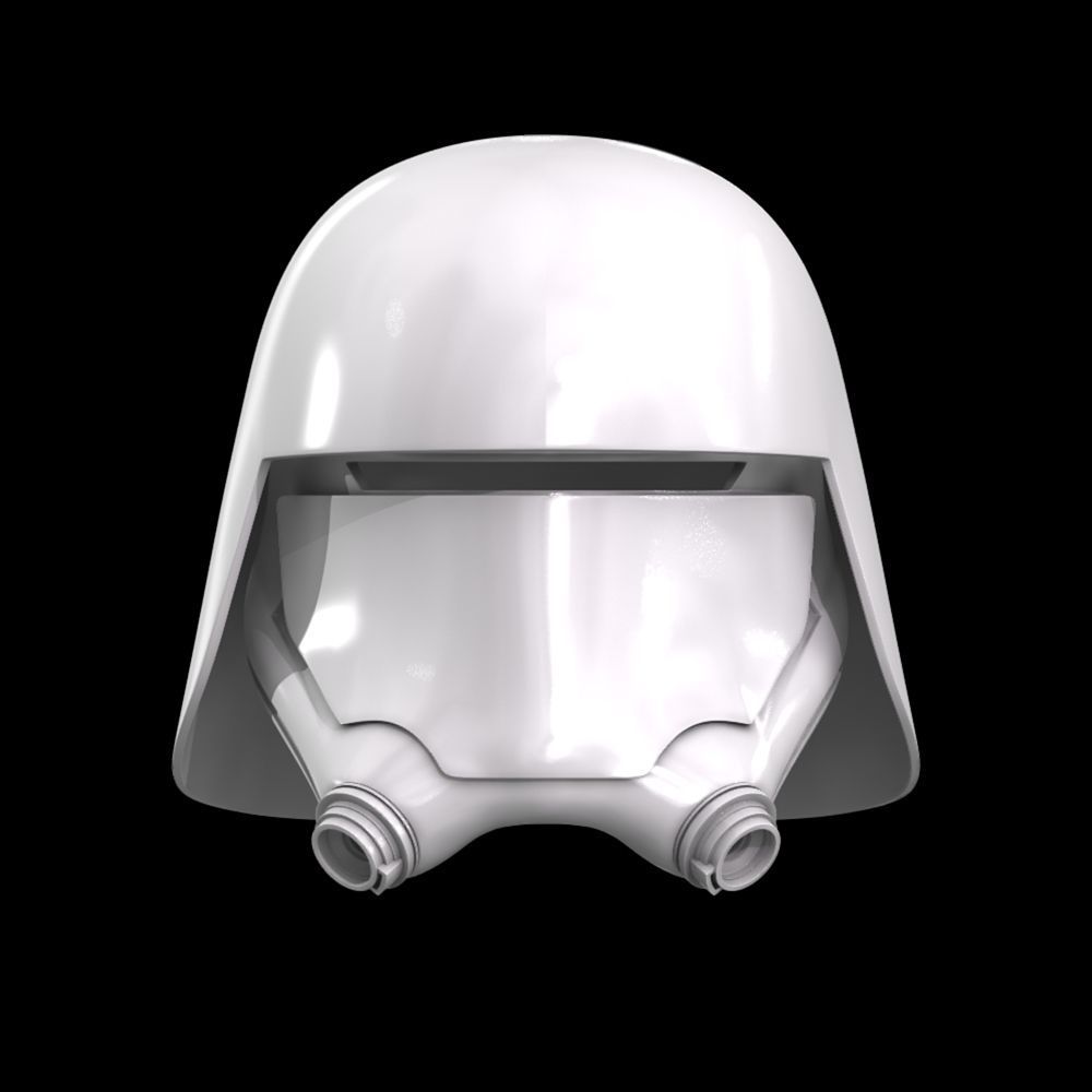star wars episode vii force awakens snow trooper helmet snowtrooper isolated art scans replicas 3D print model - Mito3D