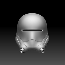star wars flame trooper helmet battlefront sw cosplay hobby diy armor 3d print mask 3d print model - Mito3D
