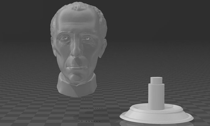 star wars grand moff tarkin bust statue size head tarkinbust starwars starwarsbust hobby diy 3D print model - Mito3D