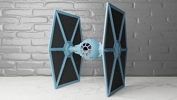 star wars imperial tie fighter art scans replicas 3d print model - Mito3D