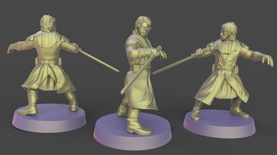 estrella guerras legión Anakin presupuesto incluido darth vader miniatura juegos juguetes tablero 3d print model - Mito3D