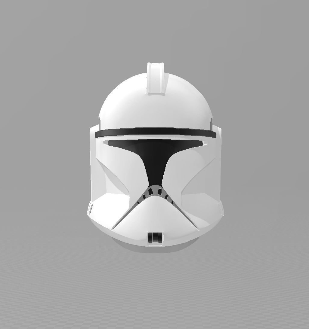 star wars phase 1 clone trooper helmet cosplay art 3D print model - Mito3D