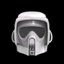 star wars return of jedi scout trooper helmet scoot art scans replicas 3d print model - Mito3D