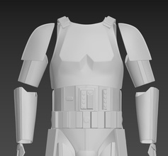 estrella guerras stormtrooper anh héroe armadura cosplay arte 3d print model - Mito3D