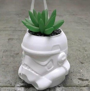 star wars stormtrooper flower pot games starwars helmet house decor 3d print model - Mito3D