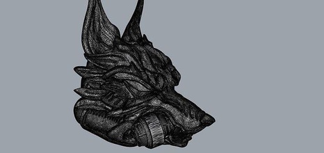 star wars stormtrooper wolf head animal characters game printable sculpture decorative goblin mage mesh electronic games toys 3d print model - Mito3D