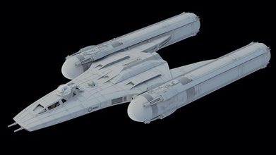 étoile guerres aile cloner 3d stl imprimable dossiers 1 24th échelle vaisseau spatial sci loisir diy 3d print model - Mito3D