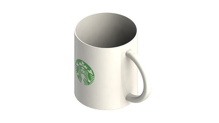 starbucks copo café cafeteria restaurante bebida comida diversos casa cozinha jantar 3d print model - Mito3D