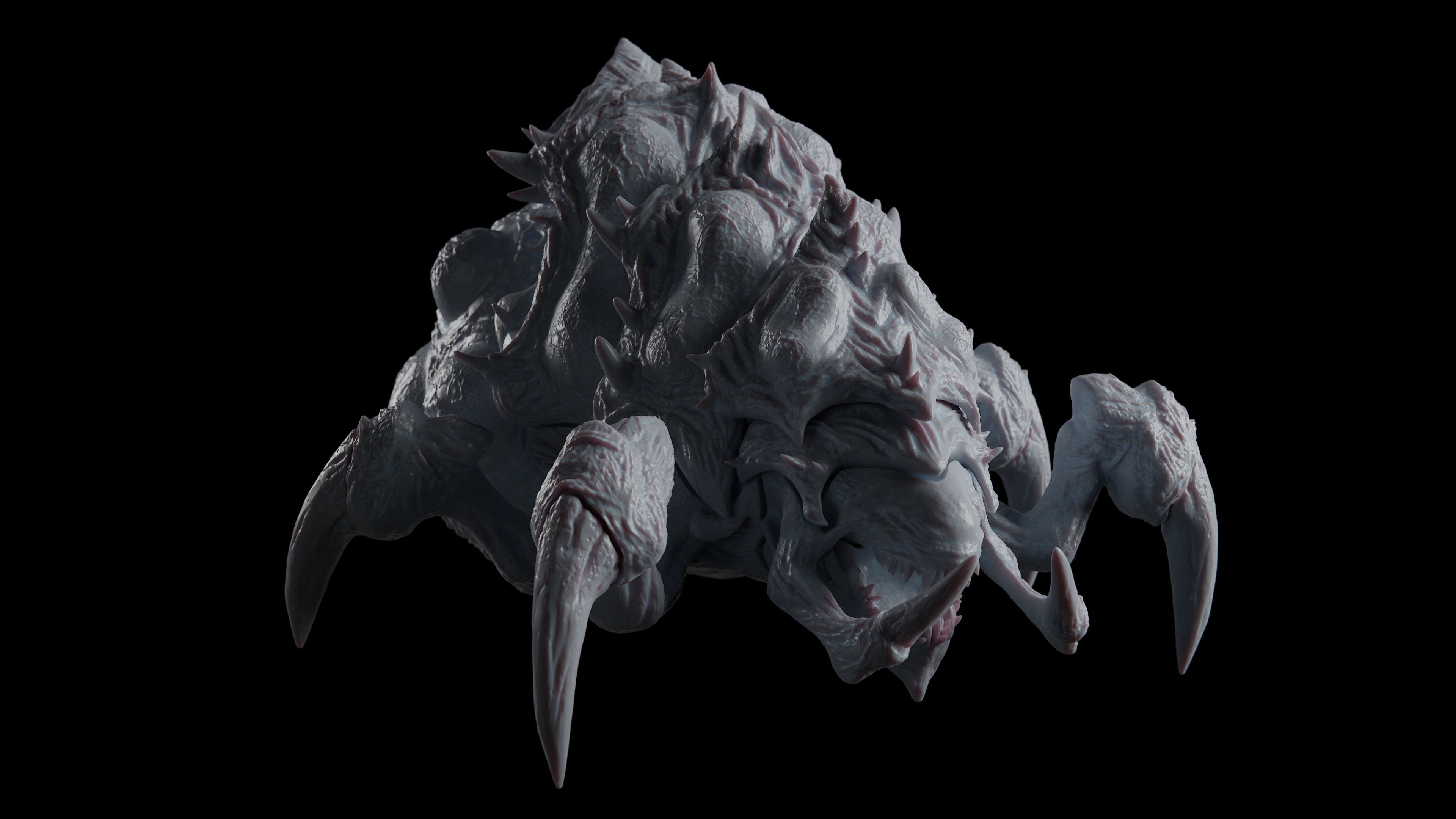 starcraft baneling nevasca criatura ácido aracnídeo espaço estrangeiro zerg resina fdm imprimível orgânico monstro escultura brinquedo jogos brinquedos 3D print model - Mito3D