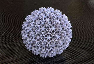 estrellas de mar la esfera estructura decoración art homedecor matemáticas 3dprinting artchallenge matemática 3d print model - Mito3D