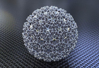 stella marina in sfera struttura pendente gioielleria ciondoli arte matematica artchallenge matematico 3d print model - Mito3D