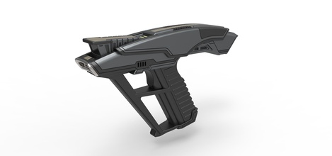 yıldız filosu el fazer star yürüyüş picard tv dizi tabanca lazer silah bilimkurgu ateşli yan savaşları film destek kopya oyuncak yazdır yazdırılabilir kendin yap hobi 3d print model - Mito3D