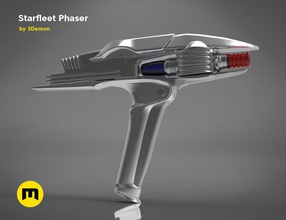 yıldız filosu phaser - star trek oyun-oyuncak blaster ayrıntılı silah elini tuttum klingon model film fazer ayrı starship şok varyasyonları intikam savaş oyunlar oyuncaklar oyuncak oyunları diğer 3d print model - Mito3D