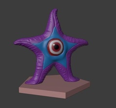 starro starfish eye on dccomics sculpture figurine figure decoration statue dc super hero villain justice league games toys 3d print model - Mito3D