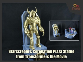 starscream coronación plaza estatua transformadores película juegos juguetes 3d print model - Mito3D