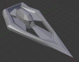 starship 1 la science navire véhicule de l'espace sci fi gratuite futuriste l'ingénierie 3d print model - Mito3D