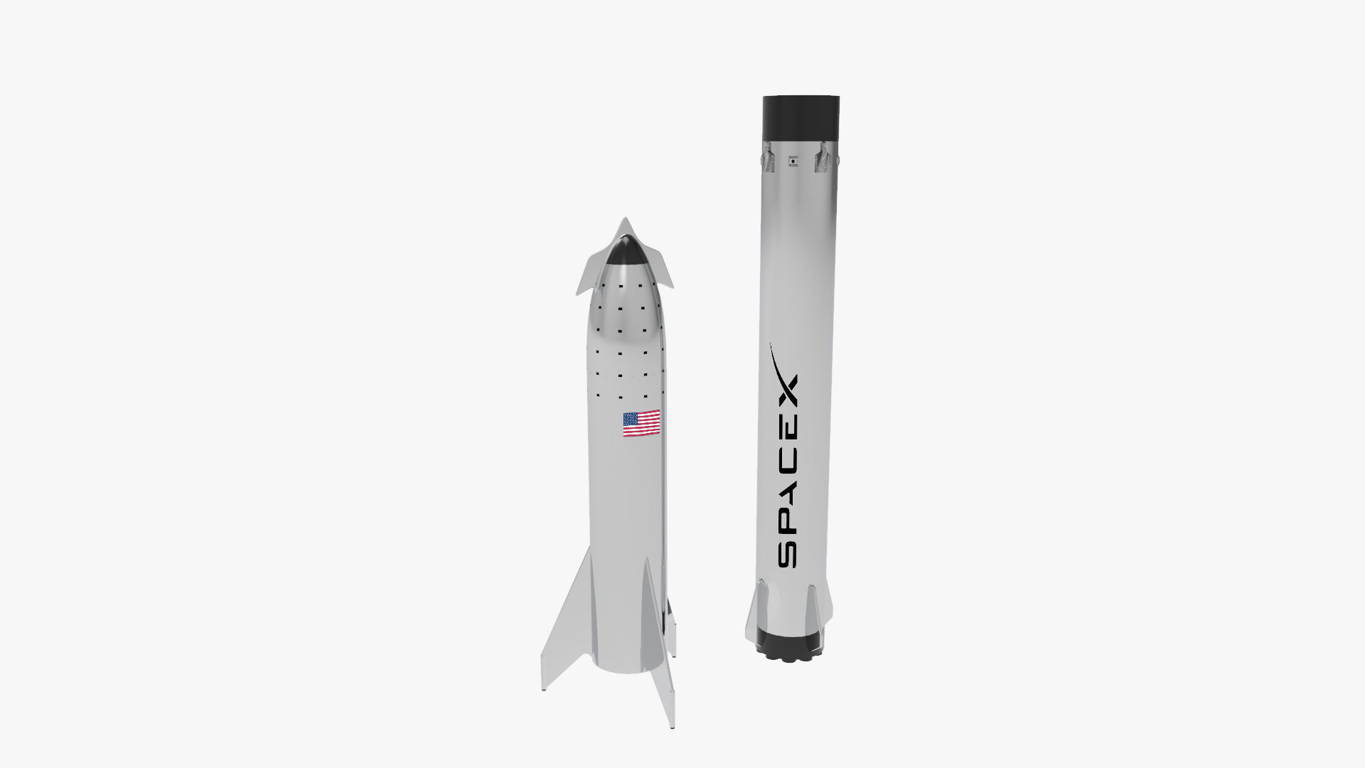 nave estelar spacex Elon Musk bfr cohete espacio starhopper pasatiempo bricolaje diy automotor 3D print model - Mito3D