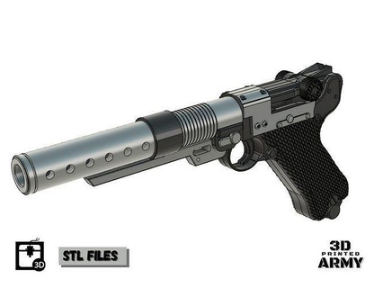 guerre stellari blaster a180 3d stampa falso cosplay stl 3dprint jynerso ladro oggetti scena blastech femalecosplay replica passatempo fai 3d print model - Mito3D