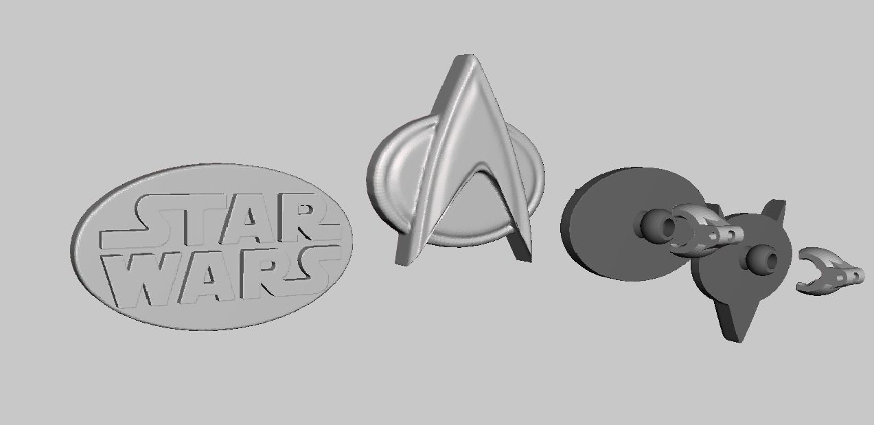 starwars modüler giysi düğmeleri startrek moda hasebiyle bilim kurgu epik yelek diğer 3D print model - Mito3D