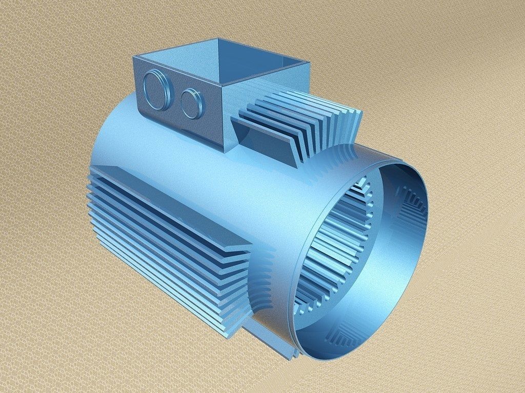 stator core machinery technology generator rotor motor winding machine science engineering 3D print model - Mito3D
