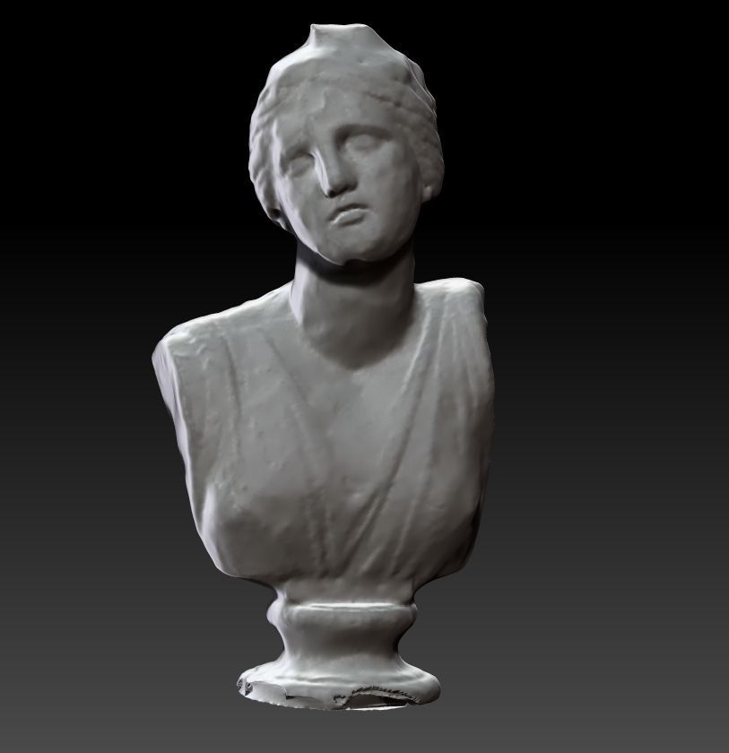 statue bust of aphrodite decor sculptur ancient greece greek art house roman athen rome temple archaeology ionic 3D print model - Mito3D