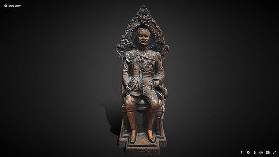 heykel hulalongkorn eski kral Tayland karakter Tanrı reform model 3dmodel insanlar düşük poli dekor kutsal nesne eşya dekorasyon süslemek iç dizayn mobilya Sanat heykeller 3d print model - Mito3D