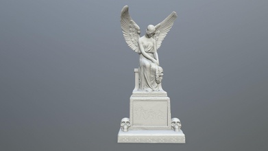 estatua 3 of ángel roca antiguo ruina columna pilar roma esculpir escultural escultura estatuaria efigie busto impresión imprimible juegos juguetes juego accesorios 3d print model - Mito3D