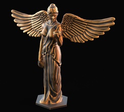 statua angelo argento oro stampa scultura donna figura corpo 3d 3dmodel carattere figurina per cento miniature figurine arte adulto erotico religione santo religiou oggetto sculture 3d print model - Mito3D
