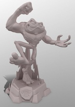 statua battletoads 2020 zitz scultura arte videogiochi carattere 3d stampa sculture 3d print model - Mito3D