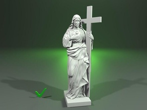 statua cnc 3d Stampa scultura arte uomo religione arredamento corpo religiou oggetto jesu cristiano sculture 3d print model - Mito3D