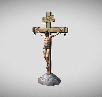 statue crucifixion Christ traverser art Dieu religion modèle sculptures 3d print model - Mito3D