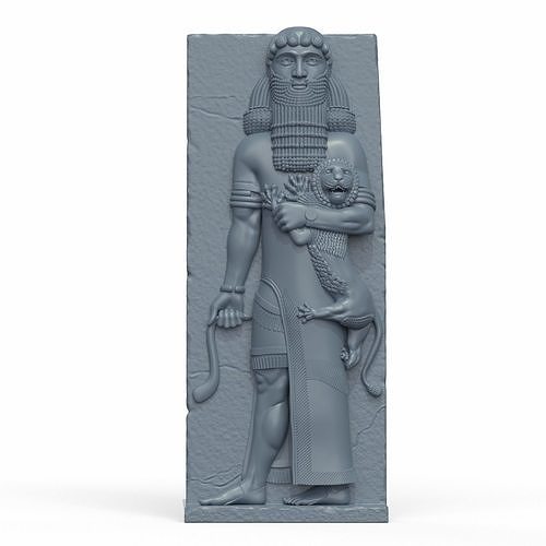 heykel gilgamesh Sanat 3dprint şekil heykeller 3D print model - Mito3D