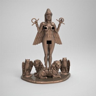 estátua deusa Lilith Ishtar 3d impressão mulher arte estatuetas miniaturas esculturas velho noche fêmea demônio fantasia 3d print model - Mito3D