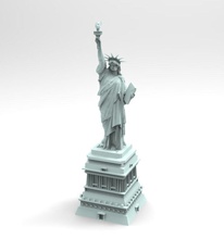 estatua of libertad estados unidos america ny unido 41 bronx lowpoly edificio monumento juegos juguetes 3d print model - Mito3D