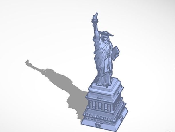 statue liberty architecture art sculpture sculptures 3D print model - Mito3D