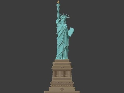 statua libertà York arte design scultura interni oro gioielleria stampabile carattere unità gansha jain Gesù New moderno diamante mobilia squillare gioiello argento sculture 3d print model - Mito3D