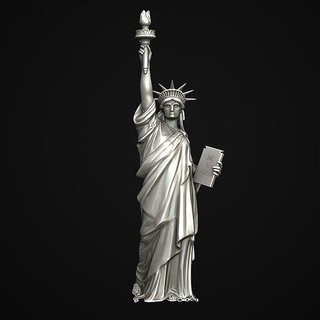 heykel özgürlük şekil vermek meşale dönüm noktası Amerika Birleşik Devletleri yeni York Hanım durum ada tur turist cazibe zbrush Sanat heykeller 3d print model - Mito3D
