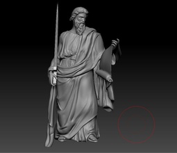 statue pavel skulptur apostel marmor monument anatomie männlich antiquität griechisch griechenland römisch bronze berühmt kunst historisch uralt skulpturen 3d print model - Mito3D