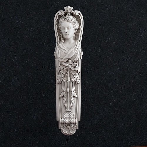 heykel Kadın caryatid Antik vücut mimari takı yüzük kolye kemer Yunan tanrıça barok rokoko büst Sanat heykeller 3D print model - Mito3D