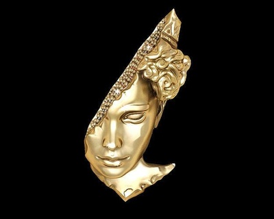 statue woman pendant sculpture art sculptures character figure jewelry womanpendant design architectural gold pendants zbrush matrix rhino 3d print model - Mito3D