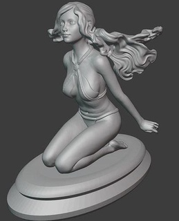 statua giovane ragazza bikini scultura femmina arte sculture 3d print model - Mito3D