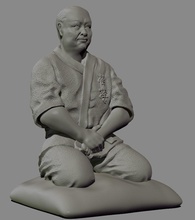 statuette meister karate 3d drucken statue zahl kunst innere dekoration skulpturen 3d print model - Mito3D