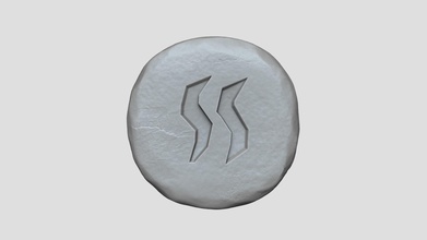 steam rune - runescape stl keychain runes game toy miniature collection printable mage sorcerer spell rock stone missile games toys 3d print model - Mito3D