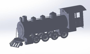 el tren de vapor la moda período edad en rail otros 3d print model - Mito3D