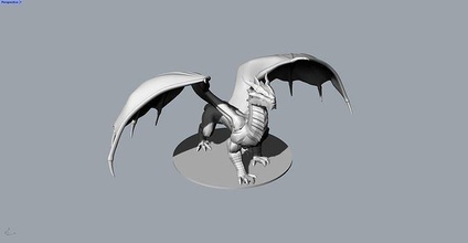 acciaio Drago mostro cacciatore animale personaggi gioco stampabile scultura decorativo goblin mago maglia elettronico Giochi giocattoli 3d print model - Mito3D