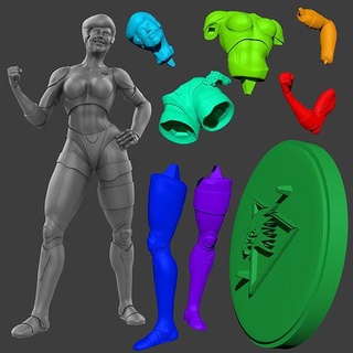 steelheard silverhawks fanart sculpture art figure body collector toys animated series games 3d print model - Mito3D