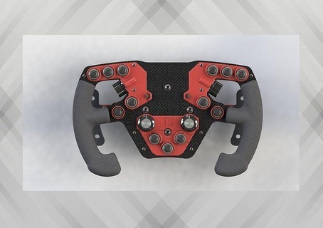 steering whell f1 ts 300mm - volante joystick console game controller video gamepad gaming stering wheel games toys accessories 3d print model - Mito3D