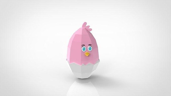 stella easter box assembly angry birds bird chick nestling container egg holder art toy animal rovio cute cartoon games house accessories 3d print model - Mito3D